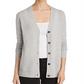 C By Bloomingdale's Cashmere Women's Grandfather Cardigan Gray Size S