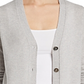 C By Bloomingdale's Cashmere Women's Grandfather Cardigan Gray Size S