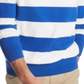 Tommy Hilfiger Men's Signature Rugby Striped Sweater Blue Size XXL