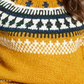 Lucky Brand Women's Printed Long Sleeve Crew Neck Sweater Yellow Size Medium