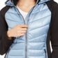 Calvin Klein Women's Performance Mixed Media Quilted Jacket Blue Size X-Large