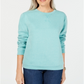 Karen Scott Women's Sport Long Sleeve Crewneck Sweatshirt Blue Size X-Large