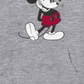 Mickey Men's Mouse Logo Hoodie Gray Size Large