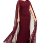 Betsy & Adam Women's Sleeveless Full Length Sheath Formal Dress Red Size 18W
