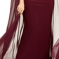 Betsy & Adam Women's Sleeveless Full Length Sheath Formal Dress Red Size 18W