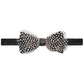 Tallia Men's Polka Dot Feathered Bow Tie Black Size Regular