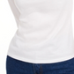 Maison Jules Women's 3/4 Sleeve Solid T-Shirt White Size Medium