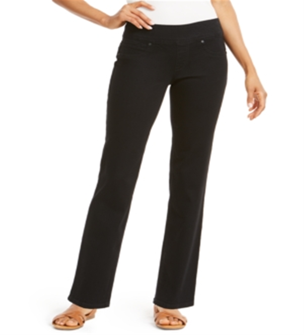 Style & Co Women's Ella Straight Jeans Black Size Petite Small