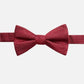 Ryan Seacrest Distinction Men's PT Kent Unsolid Solid Silk Chevron Bow Tie Red Size Regular
