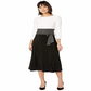 Ralph Lauren Women's Belted 3/4 Sleeve Jewel Neck Tea Length Fit Flare Evening Dress White Size 6