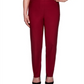 Alfred Dunner Women's Casual Contour Allure Pull on Pants Red Size 6 P