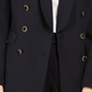 Calvin Klein Women's Knit Double Button Front Jacket Blue Size 16