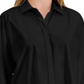 Alfani Women's Long Sleeve Collared Top Black Size XXL