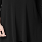 Alfani Women's 3/4 Sleeve Tunic Top Black Size 0X