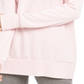 Ideology Women's Ribbed Trim Pull Over Sweatshirt -Pink Size L