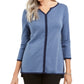 Karen Scott Women's Cotton Tipped Tunic Blue Size S
