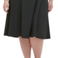 Tommy Hilfiger Women's Plus Belted MIDI Dress Black Size 18 W