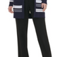 Calvin Klein Women's Striped Open Cardigan Navy Size XL