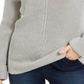Charter Club Women's Gray Printed Long Sleeve V Neck Blouse Sweater Size Petite Large