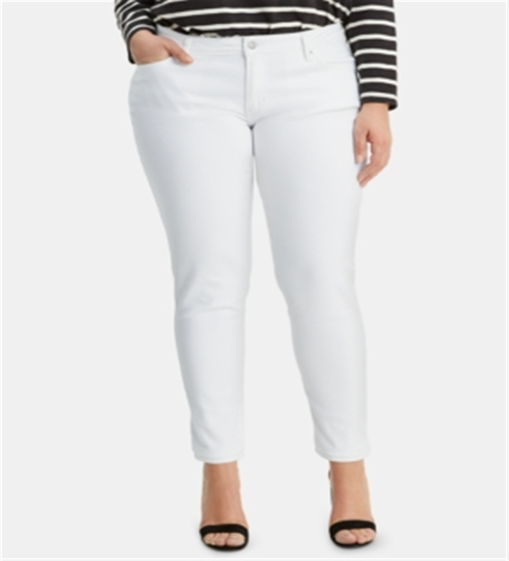 Levi's Women's Denim Skinny Jeans  White Size 16W