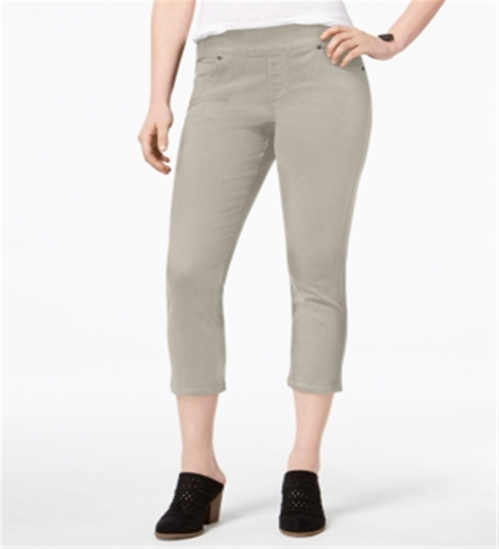Style & Co. Womens Mid Rise Pull on Pants Creme Size Petite P