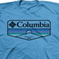 Columbia Men's Sandy Logo Crew Neck T-Shirt Blue Size Small