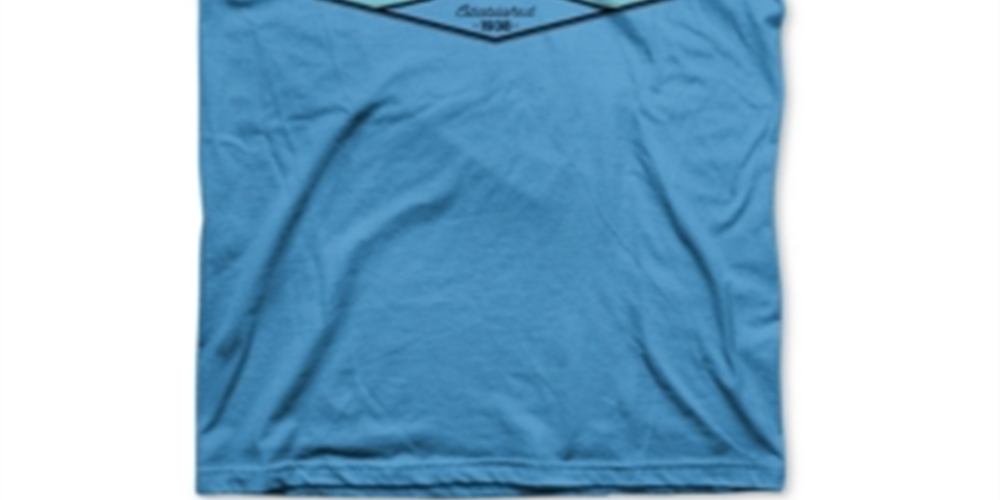 Columbia Men's Sandy Logo Crew Neck T-Shirt Blue Size Small