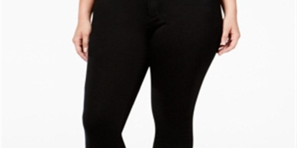 Jessica Simpson Women's Trendy Kiss Me Super Skinny Jeans Black Size 16W