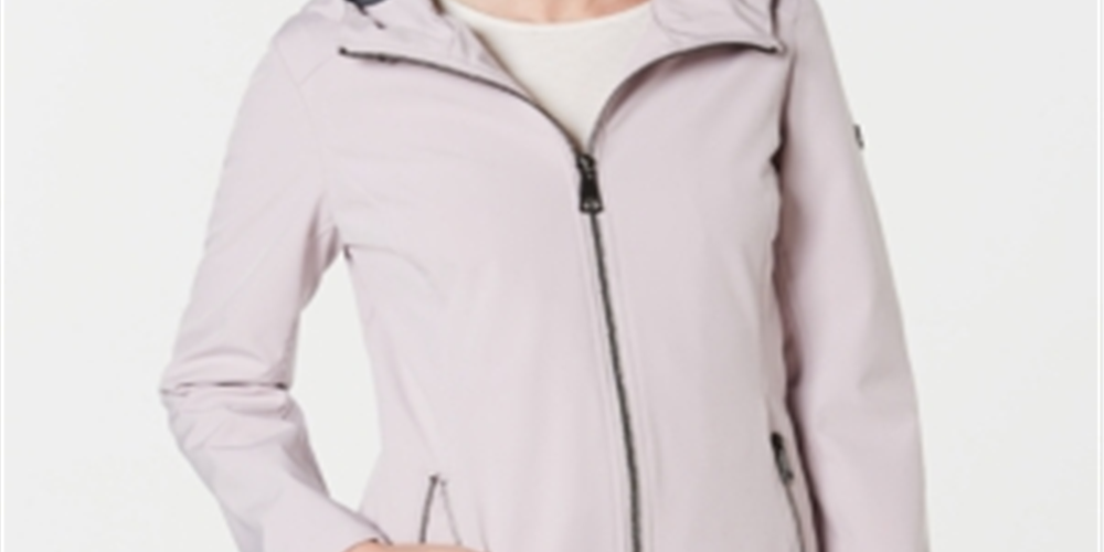 Calvin Klein Women's Water Resistant Raincoat Purple Size Petite XS