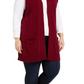 Karen Scott Women's Plus Duster Length Sweater Vest Black Size 0X
