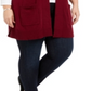 Karen Scott Women's Plus Duster Length Sweater Vest Black Size 0X