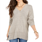 Style & Co Women's Drop Shoulder V Neck Tunic Beige Size XX-Large