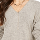 Style & Co Women's Drop Shoulder V Neck Tunic Beige Size XX-Large