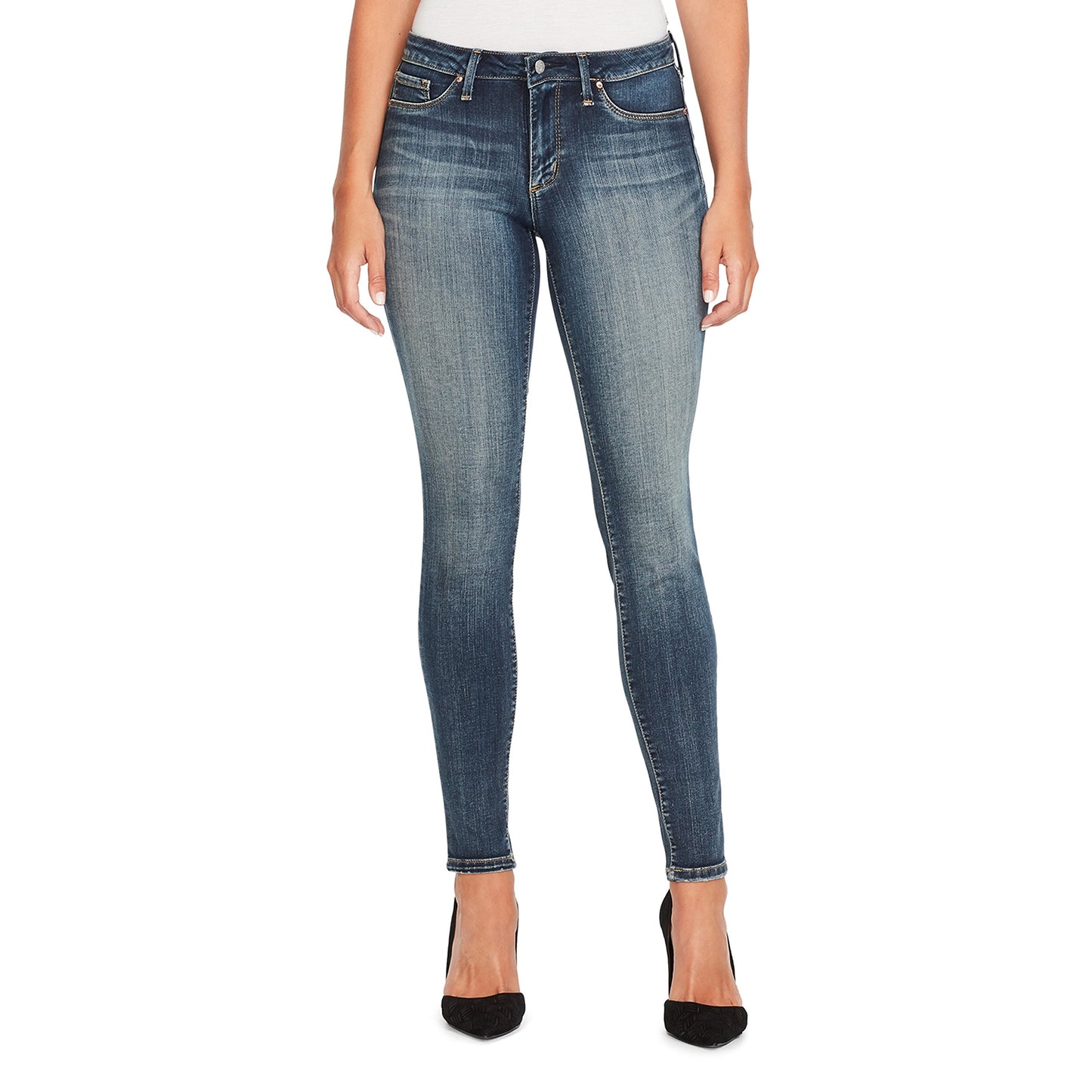 Jessica Simpson Women's Kiss Me Super Skinny Jean Blue Size 26