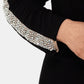 Xscape Women's Long Sleeve V Neck Full-Length Sheath Evening Dress Black Size 14W