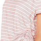 Style & Co Women's Striped Short Sleeve T-Shirt Top RedSize XX-Large