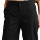 Ralph Lauren Women's Cropped Hi rise Wide Leg Pants Black Size 12