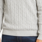Club Room Men's Cable Knit Ribbed Trim 1/4 Zip Pullover Gray Size XXX-Large