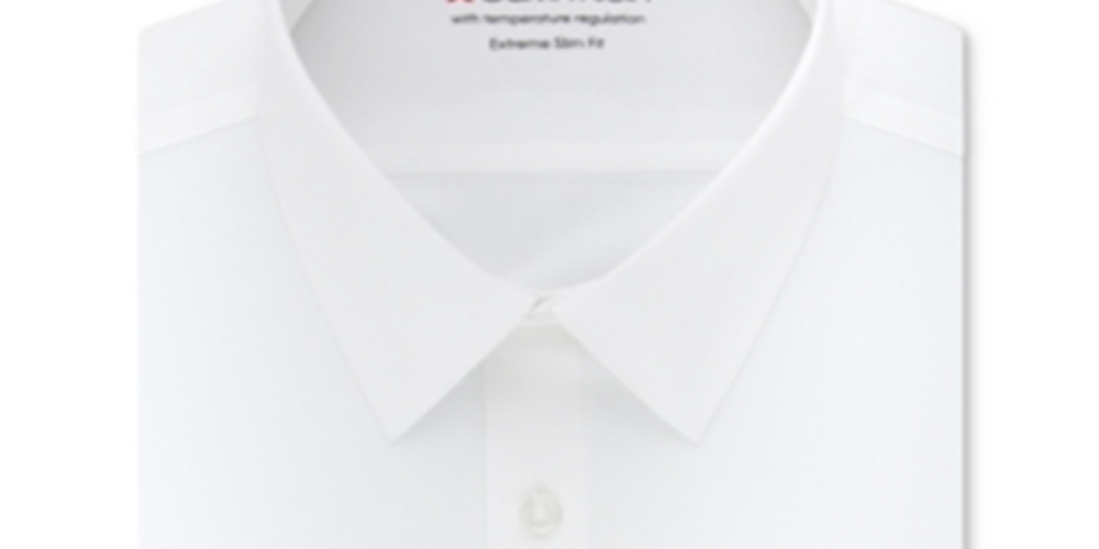 Calvin Klein Men's Extreme Slim Fit Work Wear Button Down Shirt White Size XL