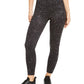 Ideology Women's Tonal Print Leggings Black Size S