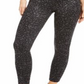 Ideology Women's Tonal Print Leggings Black Size S