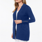 JM Collection Women's Open Front Cardigan Blue Size Medium