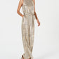 Vince Camuto Women's Metallic Jumpsuit Gold Size 6