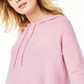 Charter Club Women's Cashmere Thermal Hoodie Sweater Pink Size X-Small