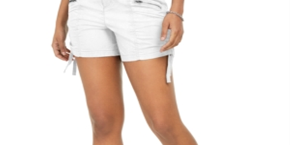 Style & Co Women's Cargo Shorts White Size 2