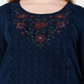 Style & CO Women's Printed Long Sleeve Top Blue Size 0X