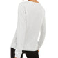 INC International Concepts Women's Leopard Heart Top Gray Size Large