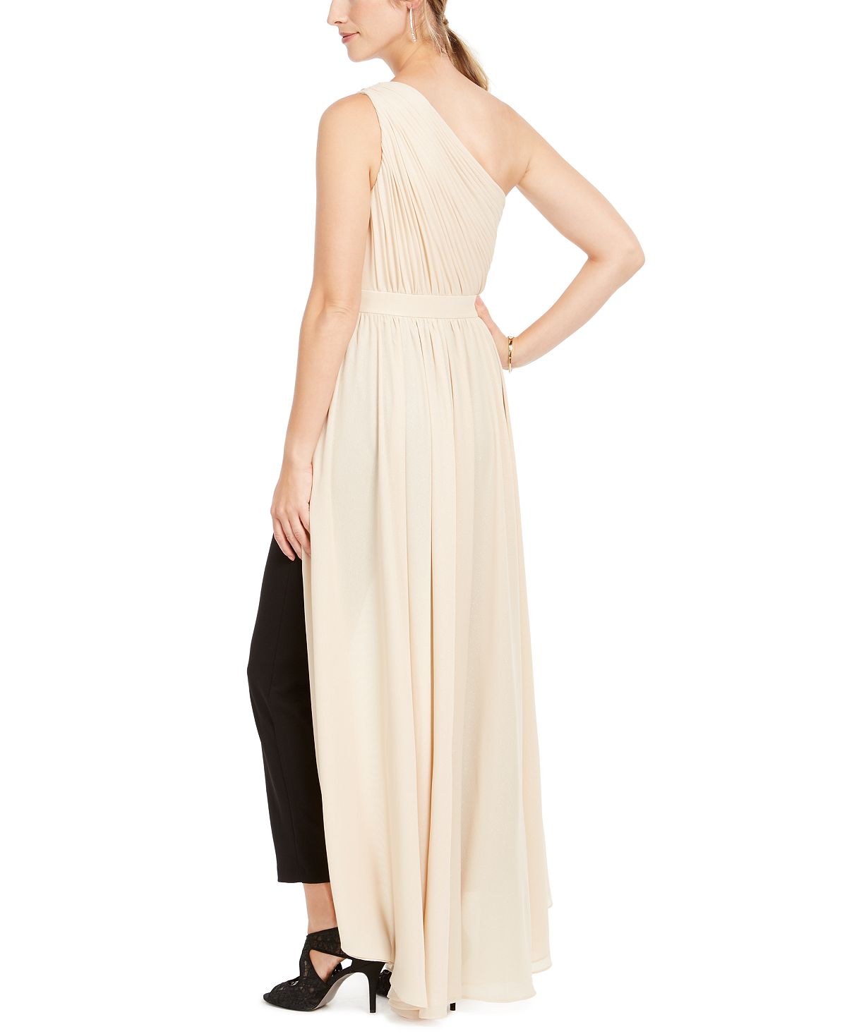 Adrianna Papell Women's Crepe Jumpsuit Nude Size 2