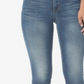 NYDJ Women's High Rise Whisker Wash Skinny Jeans Blue Size 14