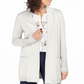 JM Collection Women's Open Front Cardigan White Size X-Large